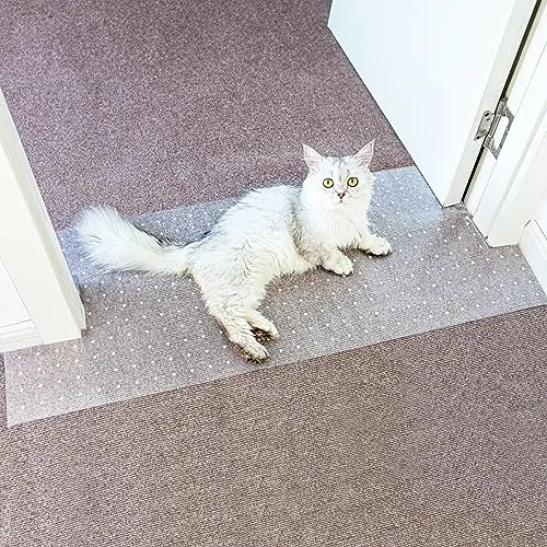 197''*11.8'' Cat Scratch Furniture Protectors,Single-Sided Sticky Couch Protector for Cats,Transparency Couch Protector from Cat Scratching,Sofa Corner Training Tape Deterrent (1 roll-197''*11.8'')