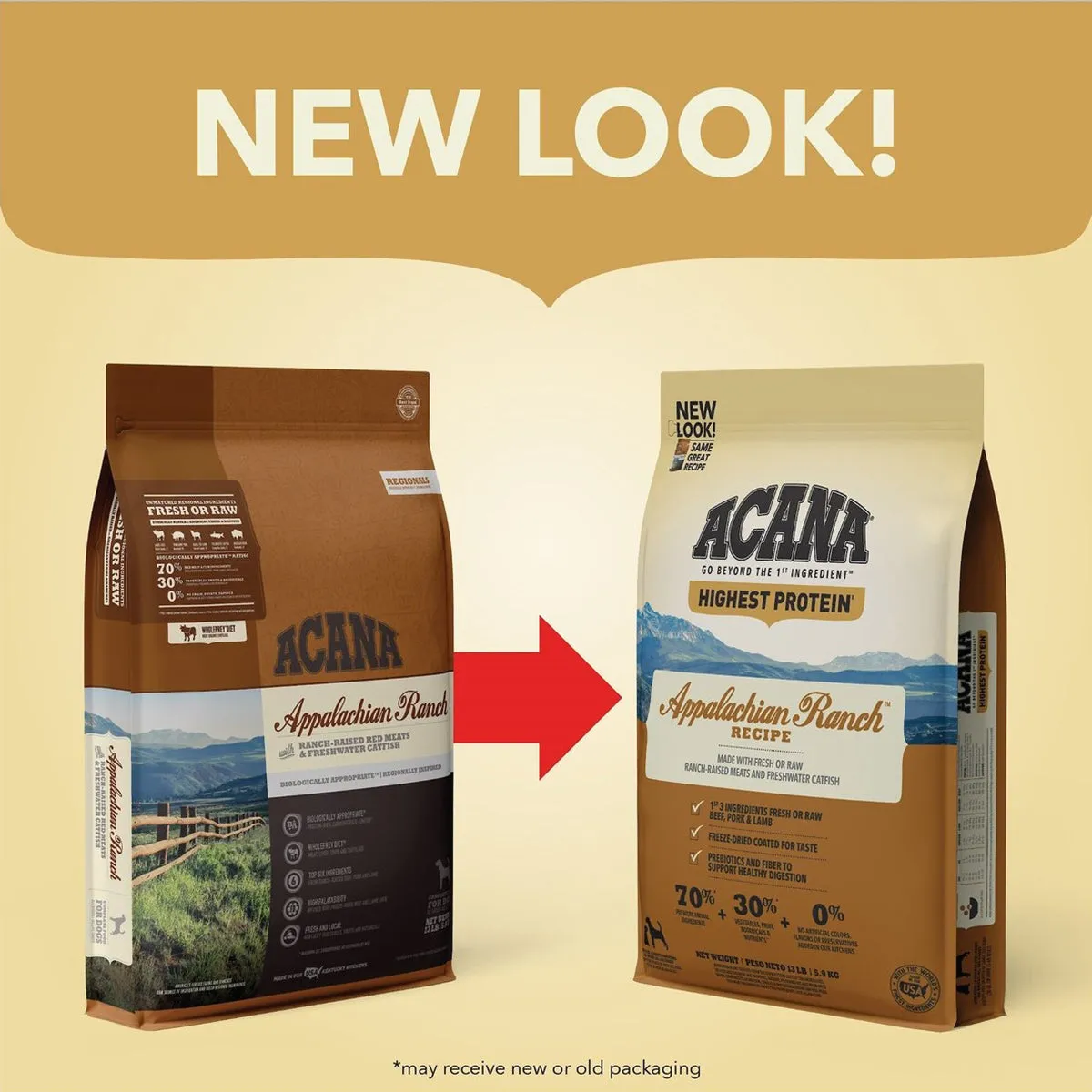 Acana Regionals Appalachian Ranch Dry Dog Food 4.5lb