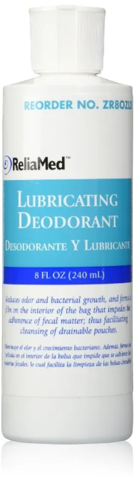 Cardinal Health Essentials Ostomy Lubricating Deodorant, 8 oz, 2 Pack