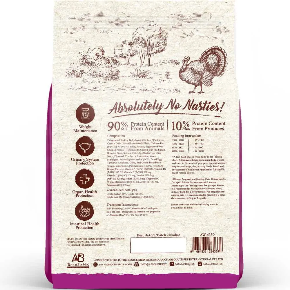 FREE SAMPLE (1 per order): Absolute Bites Wild Age Dry Cat Food