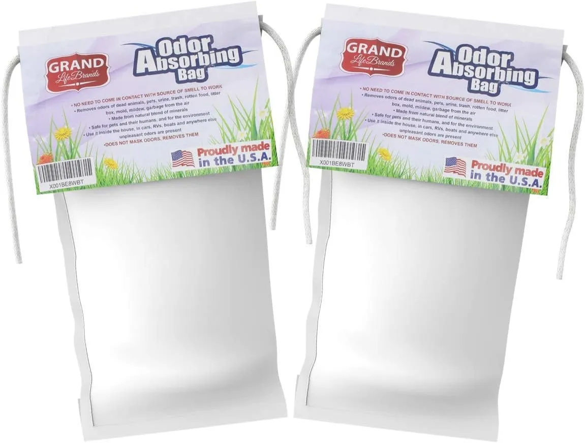 GrandLifeBrands Premium Smoke Odor Eliminator - Smoky AIR Due to Wildfires, Dead Rodents, Stale Food, pet Odors, cat Litter, Garbage, Skunk, Urine, Feces- REMOVES, NOT Covers UP - Bad Odors