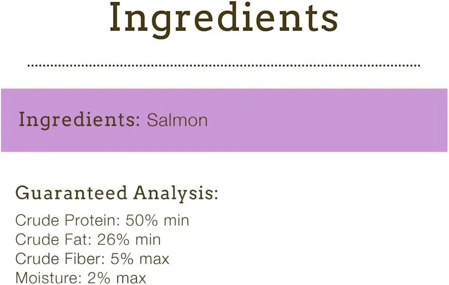 Herbsmith Sassy Cat Treats Real Fish - Freeze Dried Salmon Treats - All Natural Treats for Cats - Limited Ingredient Cat Treat - 1.25oz.