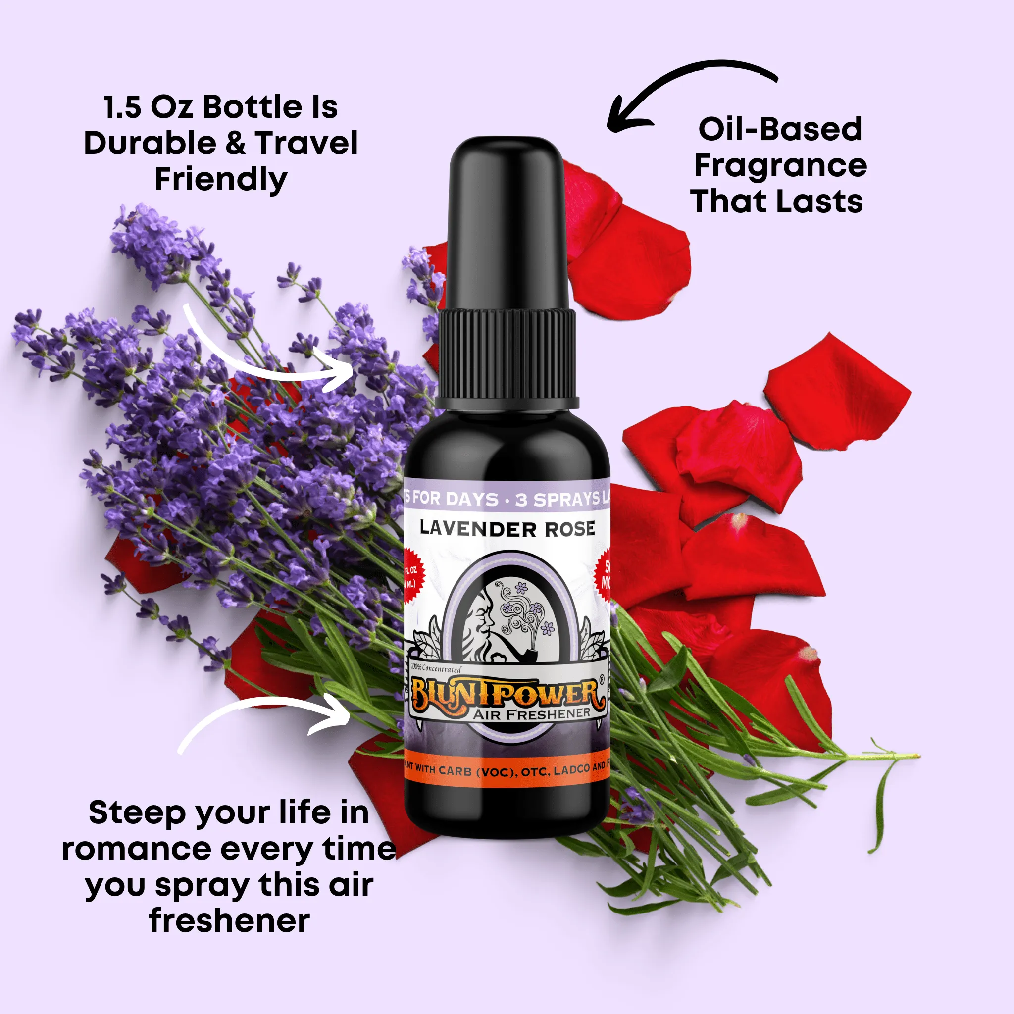 Lavender Rose Air Freshener Spray