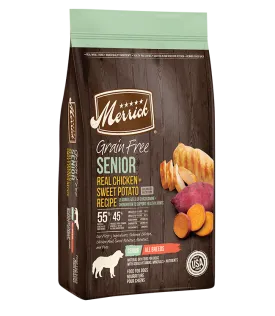 Merrick Grain Free Real Chicken Sweet Potato Senior Dog Food 12lb