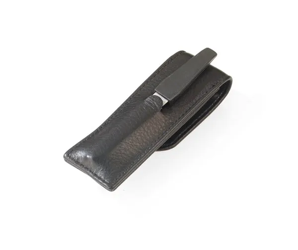 Nail Clipper with Nail File in Leather Pouch by Hans Kniebs, Germany