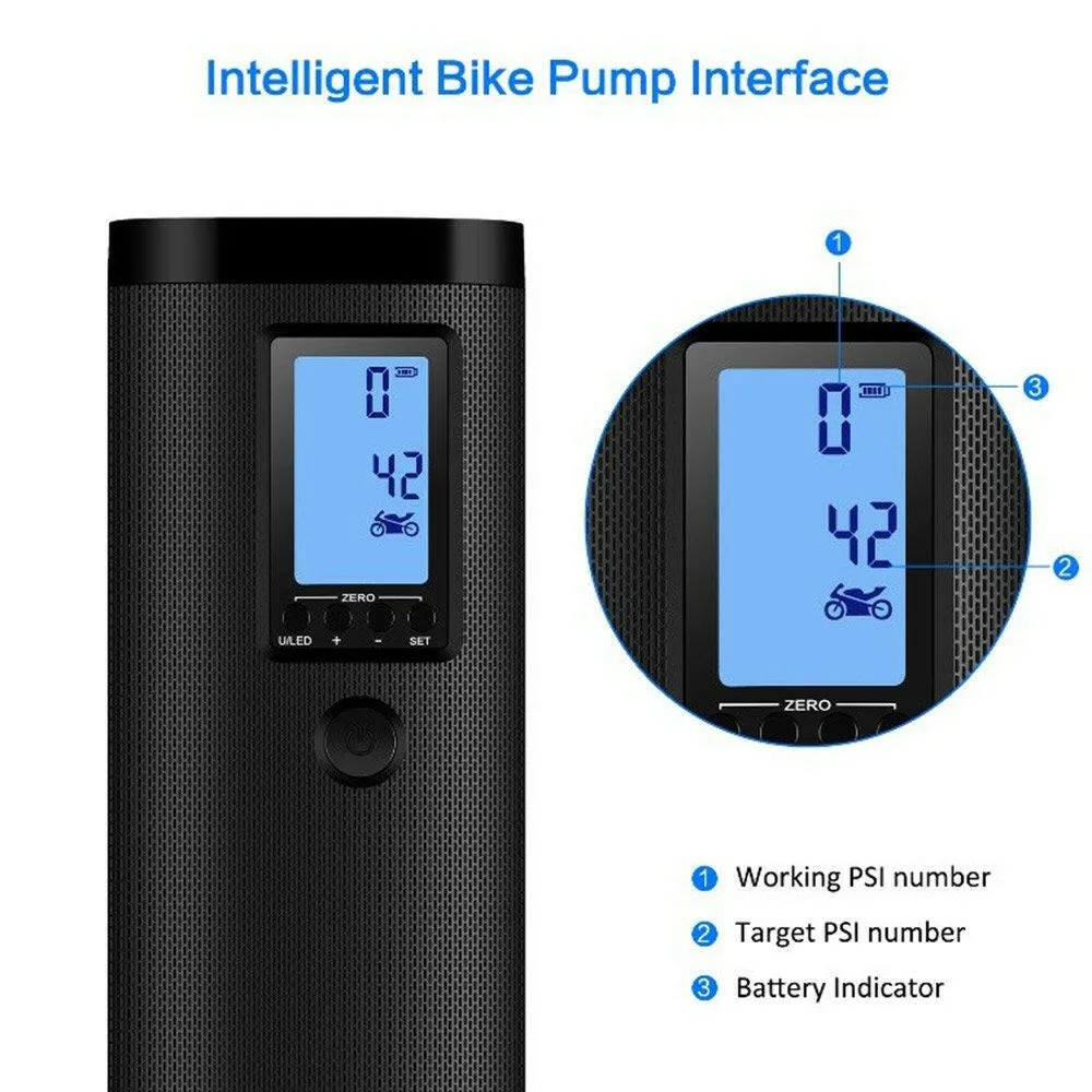 Portable Air Compressor Mini Rechargeable Electric Air Inflator Intelligent Multi-Function Air Pump For Ball And Car Bike Tires
