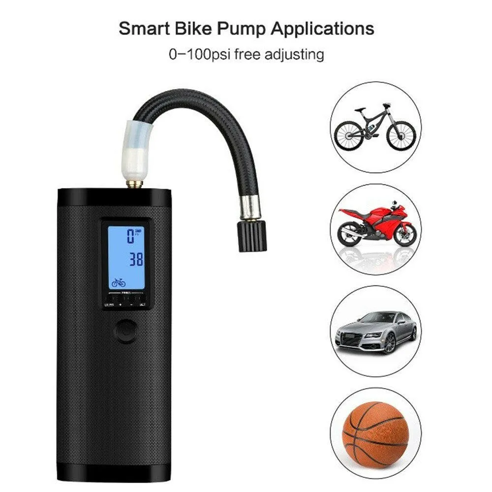 Portable Air Compressor Mini Rechargeable Electric Air Inflator Intelligent Multi-Function Air Pump For Ball And Car Bike Tires