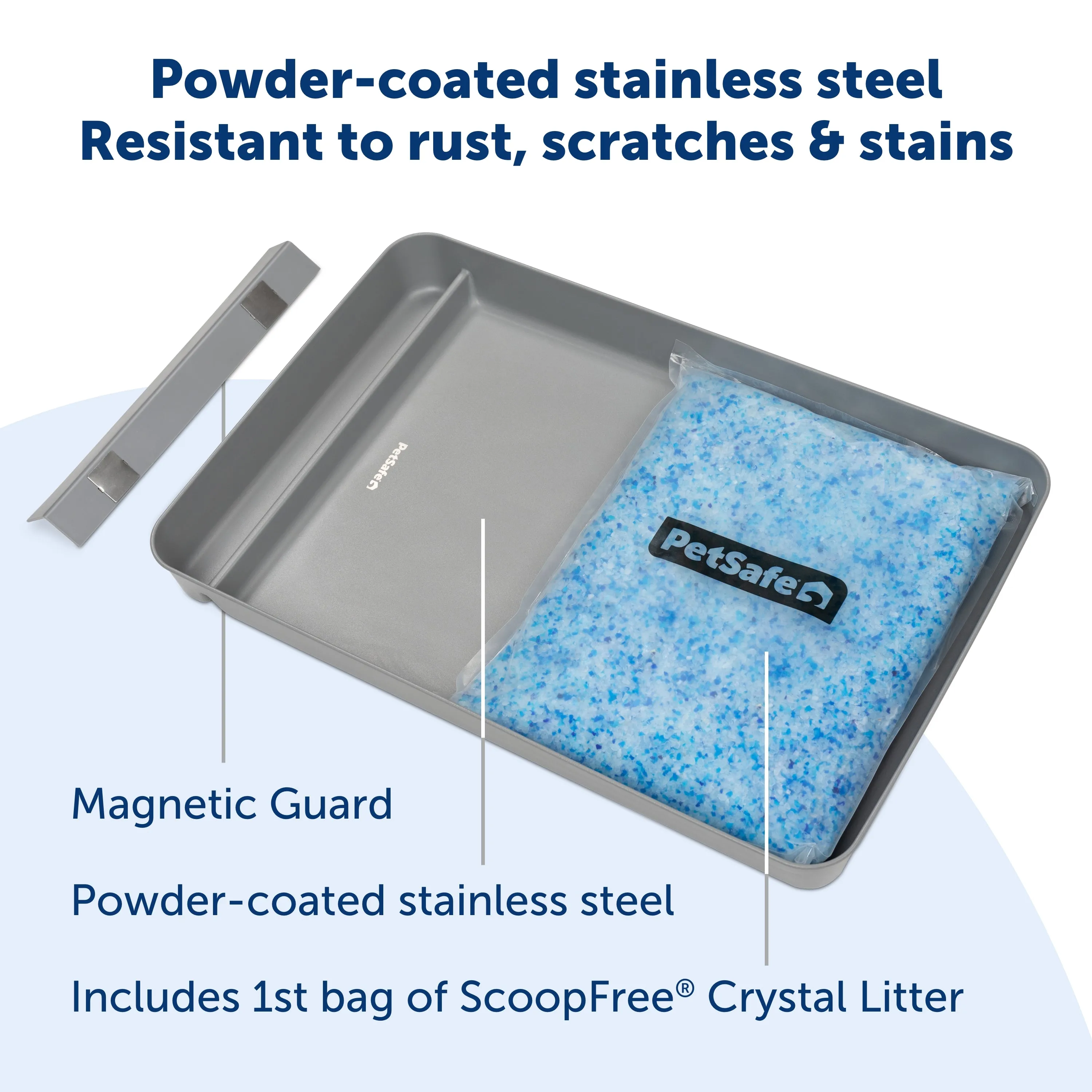 ScoopFree® Stainless Steel Reusable Cat Litter Tray