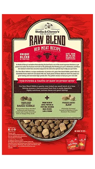 Stella & Chewy's Raw Blend Kibble: Red Meat Recipe