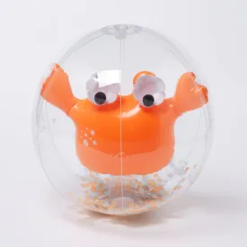 Sunnylife 3D inflatables Beach Ball Sonny The Sea Creature Neon Orange S3PB3DSO