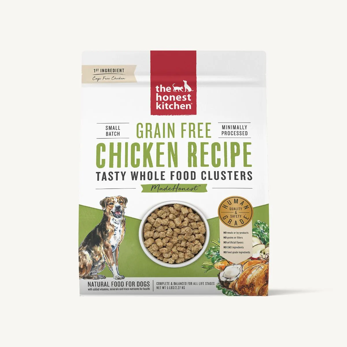 The Honest Kitchen Dry Dog Food Clusters Grain-Free Chicken Recipe