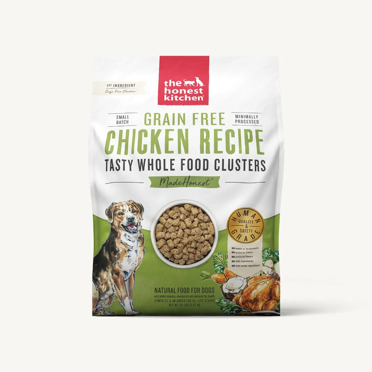 The Honest Kitchen Dry Dog Food Clusters Grain-Free Chicken Recipe